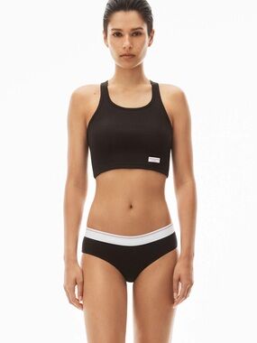 Alexander Wang PINK cropped racer top